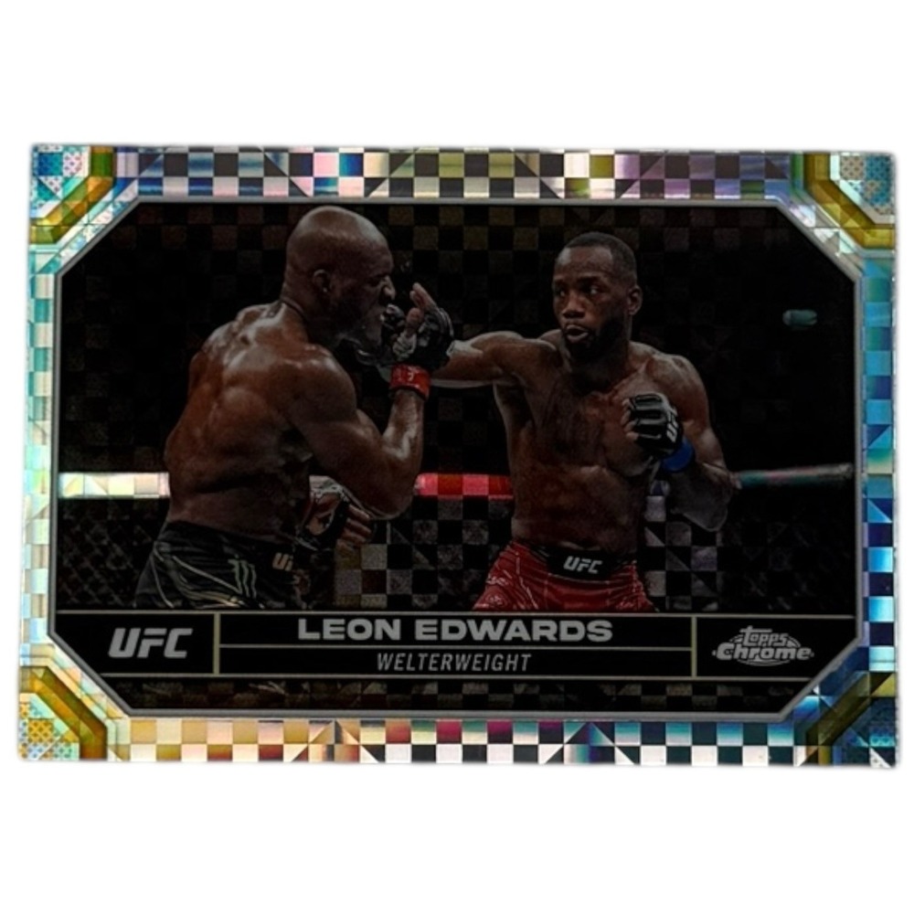2024 Topps Chrome‎ UFC Leon Edwards X-Fractor #115
